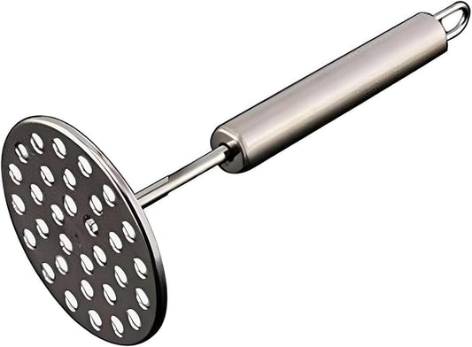Heavy Duty Stainless Steel Potato & Vegetable Masher – Durable Kitchen Tool for Pav Bhaji, Baby Food, Fruits & More