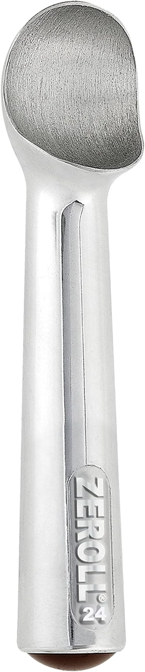 Zeroll Original Ice Cream Scoop with Unique Liquid Filled Heat Conductive Handle Simple One Piece Aluminum Design Easy Release Made in USA, Ounce, Silver