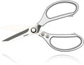 TONMA Japanese Kitchen Scissors All Purpose [Made in Japan] Heavy Duty Kitchen Shears for Herbs, Chicken, Poultry, Food, Cooking, Office, Leather, Ergonomic Handle Effortless Cutting