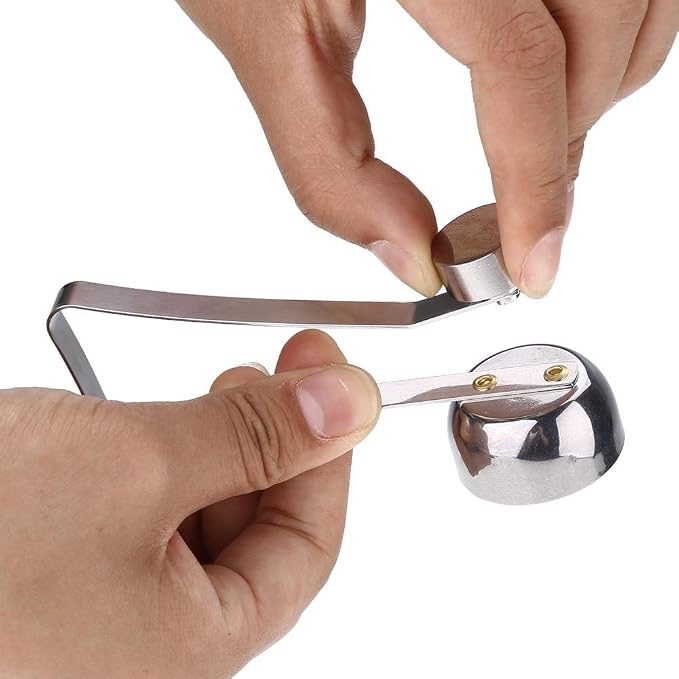 Fdit Egg Topper Cutter with Stainless Steel, Eggshell Opener for Soft or Hard Boiled Eggs, Large Size, Dishwasher Safe