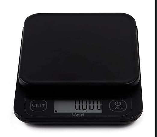 Ozeri® Garden and Kitchen Scale II with 420 Variable Graduation Technology® | Measures most delicate garden herbs and greens at 0.1 g for ingredients under 420 grams and 0.5 g for items over 420 grams