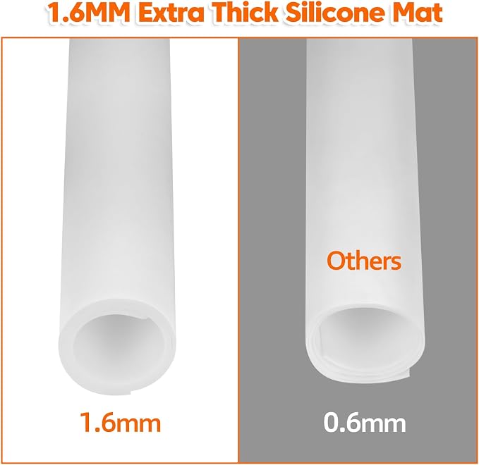 Large Silicone Mat, 72”x16” Heat Resistant Mats for Countertop, Cuttable Waterproof Kitchen Counter Mat, Multipurpose Countertop Protector Mat, Silicone Mats for Kitchen Counter (Translucent)