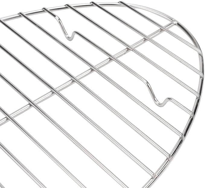Oval roasting rack,Heavy-Duty Stainless Steel wire rack for roasting pan use,Great for Cooking,Dishwasher Safe & Non-Toxic (15x10 inch)