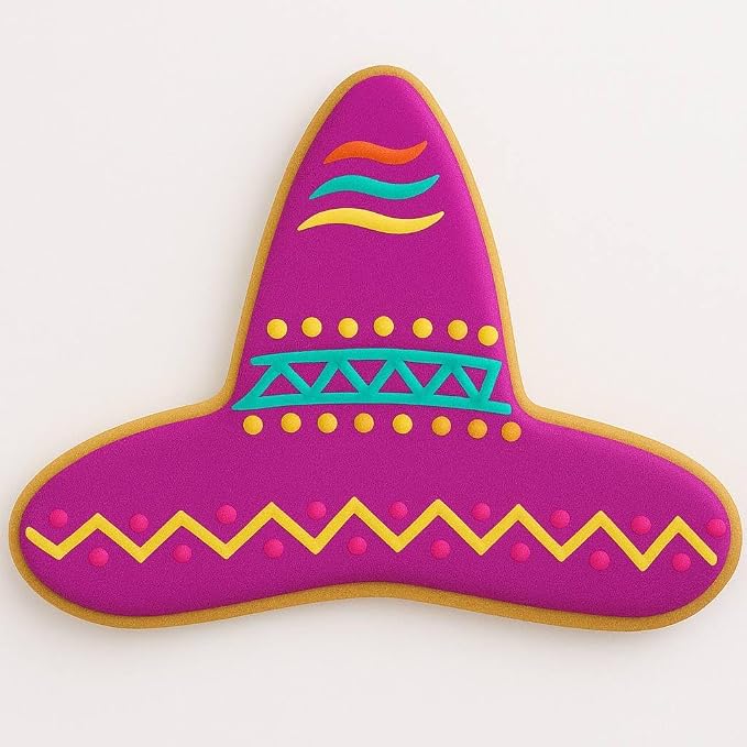 Fiesta Piñata Mexican Cinco de Mayo Cookie Cutter 9 Piece Set from The Cookie Cutter Shop - Sombrero, Maraca, Chili Pepper, Cactus, Guitar Cookie Cutters – Tin Plated Steel Cookie Cutters