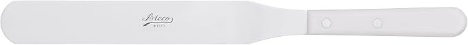 Ateco Straight Spatula with 9.75-Inch Stainless Steel Blade, Plastic Handle, Dishwasher Safe