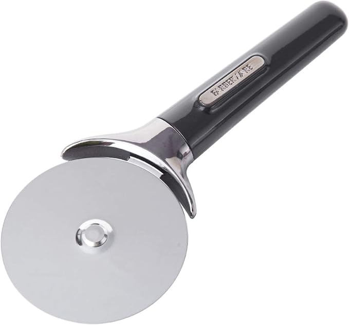 Farberware Professional Stainless Steel Pizza Cutter, 9.37-Inch, Black