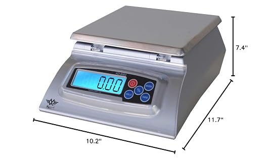 My Weigh KD-8000 Digital Food Scale (Silver) | Stainless-steel construction