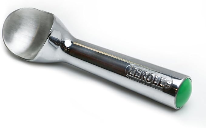 Zeroll Original Ice Cream Scoop Unique Liquid Filled Heat Conductive Handle Simple One Piece Aluminum Design Easy Release Made in USA, 2.5-Ounce, Silver