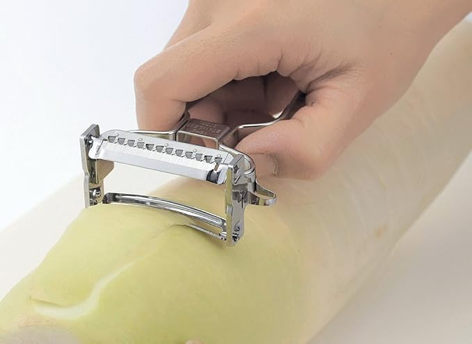 Shimomura Kihan 37577 Peeler, Made in Japan, Sugo, Peeler, Double-Sided, Stainless Steel