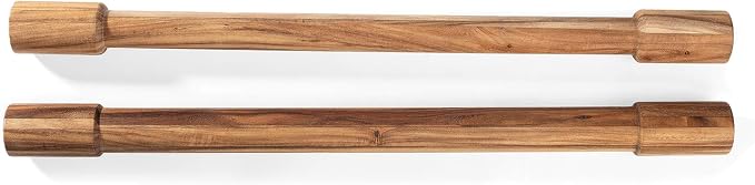 Ironwood Gourmet Acacia Wood Rolling Pins, Set of 2 Long Rolling Pins