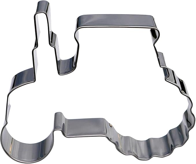 Farm Tractor Cookie Cutter, Premium Food-Grade Stainless Steel, Dishwasher Safe