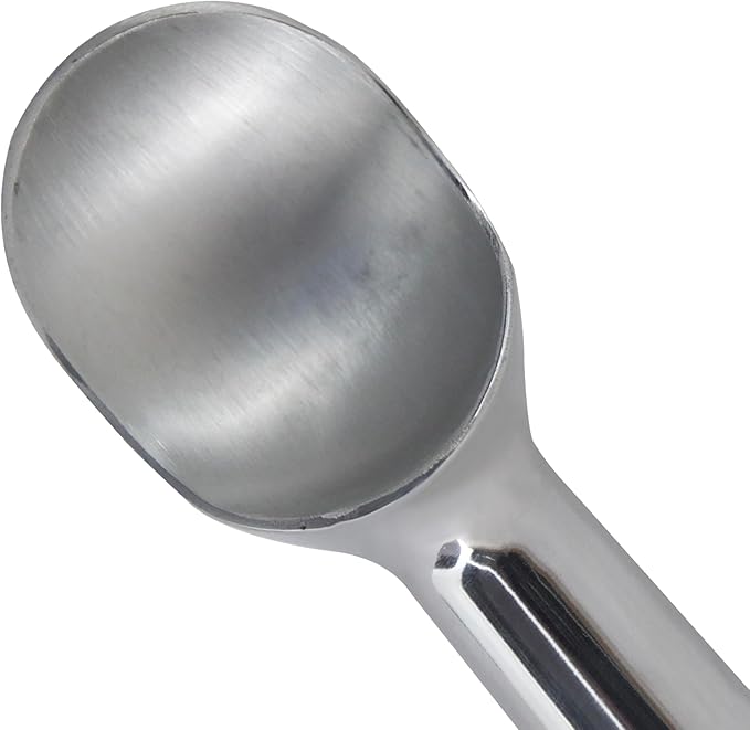 Zeroll, Size 10, in Silver 1010 Original Ice Cream Unique Liquid Filled Heat Conductive Handle Simple One Piece Aluminum Design Easy Release 20 Scoops per, 4-Ounce