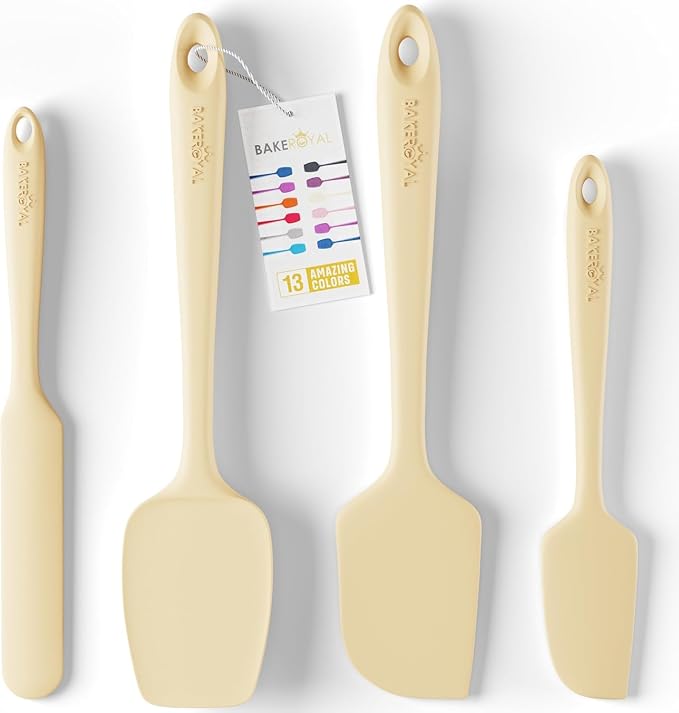BakeRoyal Silicone Spatulas Set - Beige