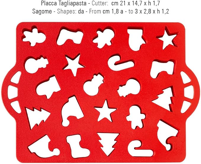 Decora, 0255235 Mini Milk CupCookies Cookie Cutter, Ideal for Making 22 Mini Christmas Cookies, to Sink into Milk to Make Christmas Breakfast Unique