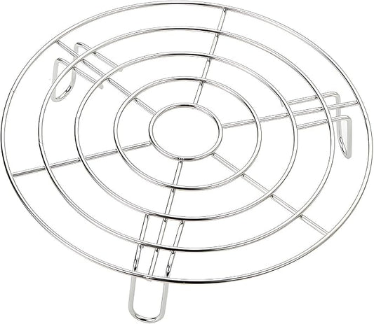 Stainless Steel Rack Cross Wire Cooling Racks with Legs Dia 7.9" Steaming Cooling and Baking Barbecue Rack Fit for Air Fryer Instant Pot Pressure Cooker Canning (Height 1.8",7.9"/20cm)