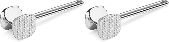 New Star Foodservice 36374 Heavy Duty Cast Aluminum Meat Tenderizer, 10-Inch (Pack of 2)