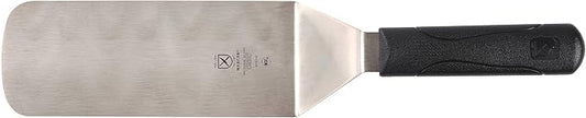 Mercer Culinary Millennia Turner/Spatula, 8 Inch x 3 Inch Blade, Black Handle