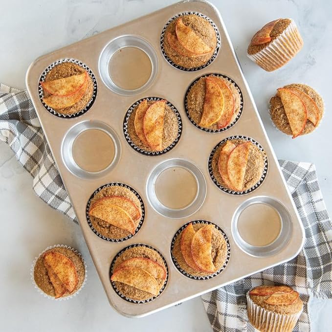 Nordic Ware Natural Aluminum Commercial Muffin Pan, 12 Cup