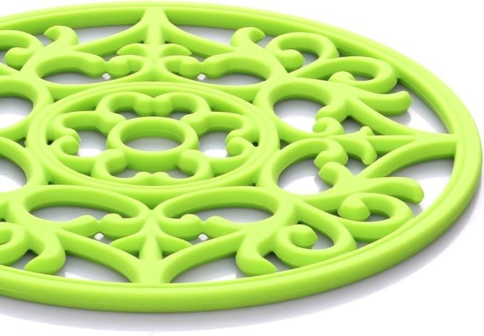 ME.FAN Trivets / Silicone Trivets 3 Pcs Silicone Mats for Hot Dishes / Hot Pots / Hot Pans, Hot Pads to Portect Table and Counter Top - Flexible / Durable / Non Slip (Grey)