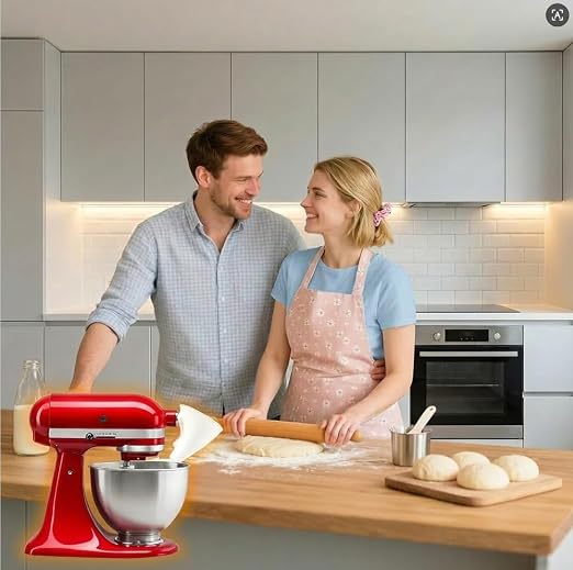 Kitchen Auxiliary Mixer Flour Funnel,Flour Funnel for Kitchen aid，Suitable for KSM150 5-Quart tilt-Head Mixer, Used for Adding Flour to The Mixer to Prevent Spilling and Mess.
