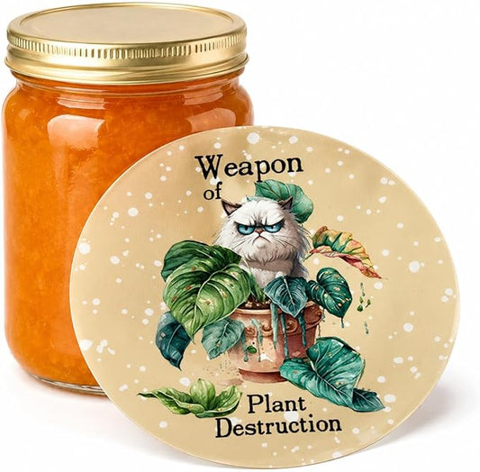 Andreas Silicone Jar Opener, Plant Destruction – 6.25" Non-Slip Lid Gripper & Garlic Peeler, Food and Dishwasher Safe, Multi-Use, Durable Silicone & Fabric, Made in the USA, JO-AL1585