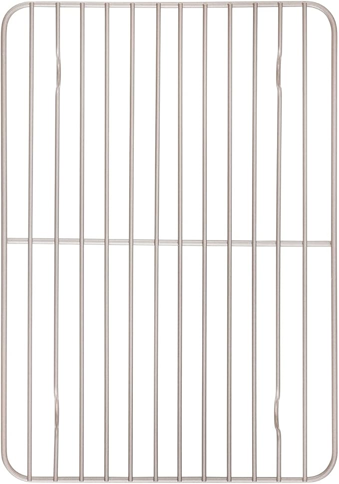 CHEFMADE Baking and Cooling Rack, 12.2-Inch Non-Stick Rectangle Wire Rack for Oven Baking (Champagne Gold)