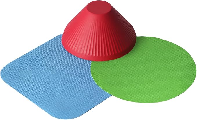 Imeepa 3PCS Rubber Jar Opener Gripper Pads for Seniors (Blue+Green+Red) | Non-Slip Rubber Grips Open Tight Jars Easily. Ideal for Arthritis, Weak Hands. 3-Piece Set, Versatile For Bottles & Cans