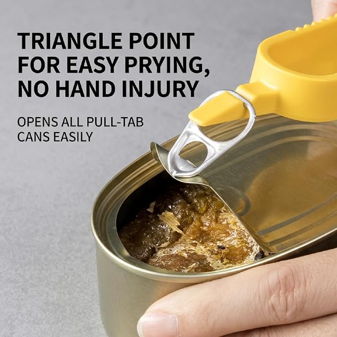 2Pcs Multi-Purpose Jar Opener, Non-Slip Bottle Opener for Weak Hands Seniors, 5-in-1 Can Opener for Pull-Tab Cans, Beer Bottles, Twist Off Caps & Jars