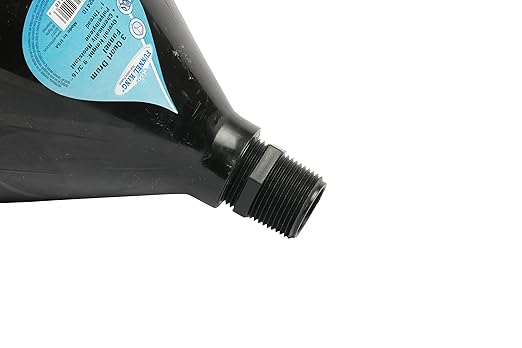 Funnel King 32410 Polyethylene Drum Funnel, 3 Quart Capacity, 1 Inch Threaded Spout, 7-1/2 Top ID, 250 Degree F Max Temp, WirthCo