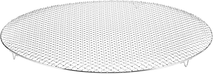 HARFINGTON Round Cooking Rack 23.6-inch Stainless Steel Cross Wire Barbecue Grill Net with 20mm Legs for Cooking Baking Steaming BBQ