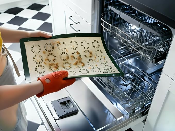 Silicone Baking Mats Set – 3 Pcs, Non-Stick Reusable, Parchment-Free Oven liners (18" x 13" + 15" x 10")