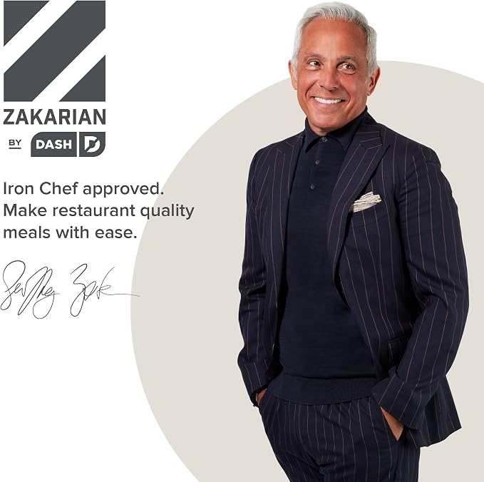 Zakarian by Dash 2 Piece Chef Grade German Steel Paring Knife Set with Smooth and Serrated Blades for Chopping, Dicing, Mincing, Slicing and More – Black