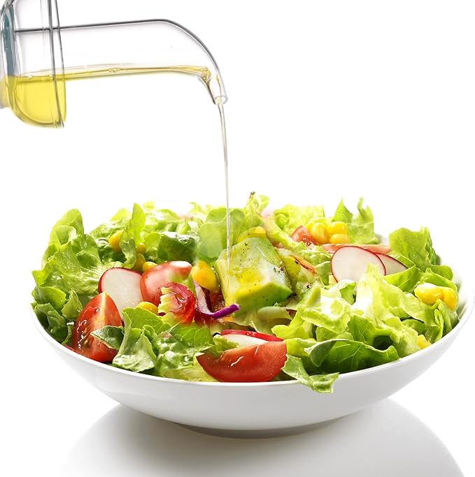 ELETON Cylindrical 28 oz Olive Oil Dispenser Bottle Glass with No Drip Spout -Olive Oil & Vinegar Dispenser Glass Cruet Decanter- Glassware Seal Handicraft Easy Clean Drip Free Bottles for Kitchen