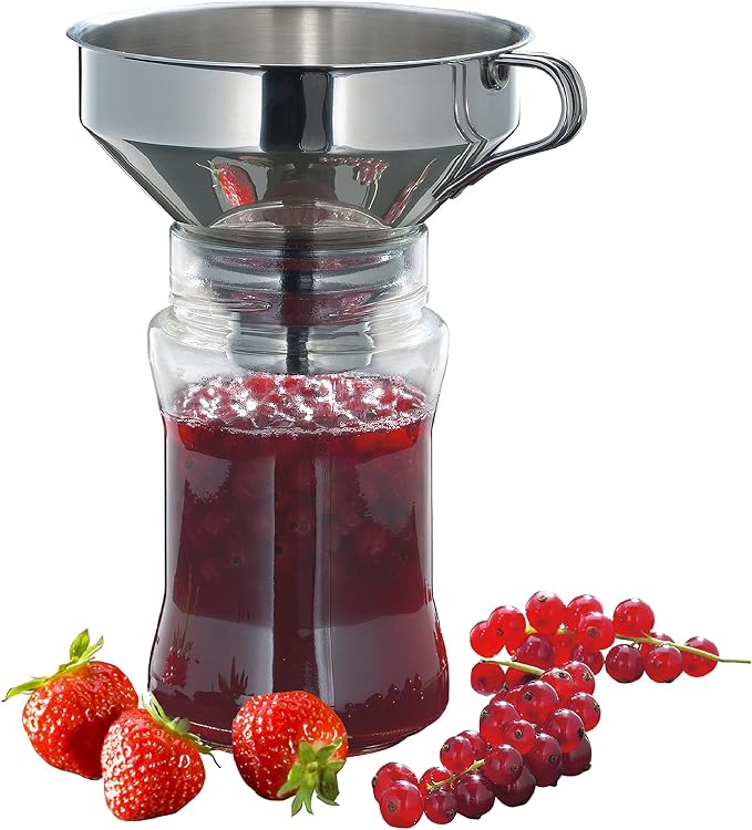 Küchenprofi 18/10 Stainless Steel Funnel with Filter,Silver, 5 inches