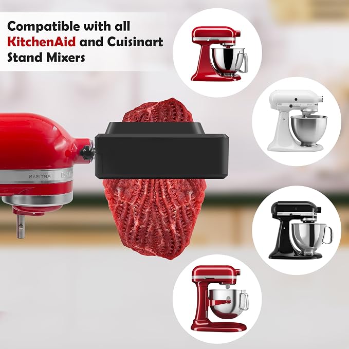 Meat Tenderizer for All Kitchen Aid Household Mixer,Meat Tenderizer Machine Attachment for Kitchen Aid Stand Mixers Accesssories (Black)