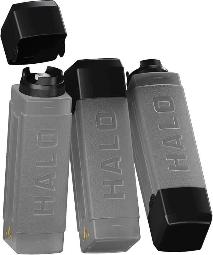 HALO Squeeze Bottles (3-Pack) | 27oz. | Square | Leak-Proof | Pressure-Release Valve | Ideal for Oils, Sauces, Dressings, Syrups | HZ-3027