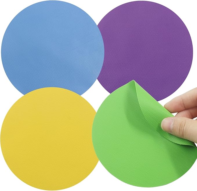 4Pcs Rubber Jar Opener, Circle | Heat-insulated, Non-Slip Gripper Pads, Multi Function Can Opener, Easy Opening/Arthritis Weak Hands