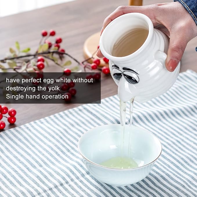 Yolk White Separator, Funny Snot Nose shape Egg Separator Time Saving Egg Whites Strainer Filter Divider Kitchen Baking Gadget