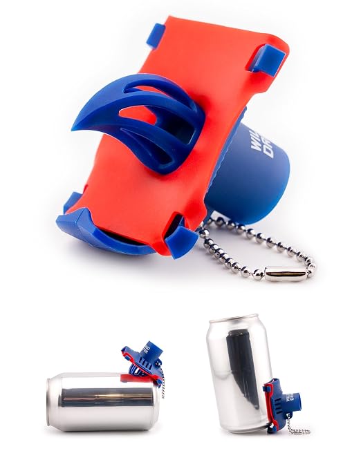 The Krak’in 2.0 Beverage Can Tool – Portable Can Opener for Soda, Seltzer & More - Red/White/Blue - 1 Pack