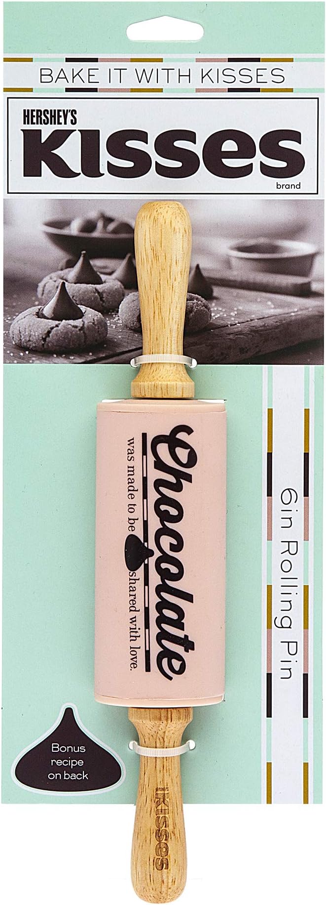 Godinger Hershey's Kisses Silicon Rolling Pin for Baking - 6 inches