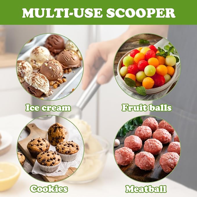 1 Pack Ice Cream Spade - Stainless Steel Flat Ice Cream Paddle, Scooper for Hard or Creamy Dessert Spade Butter Cutter