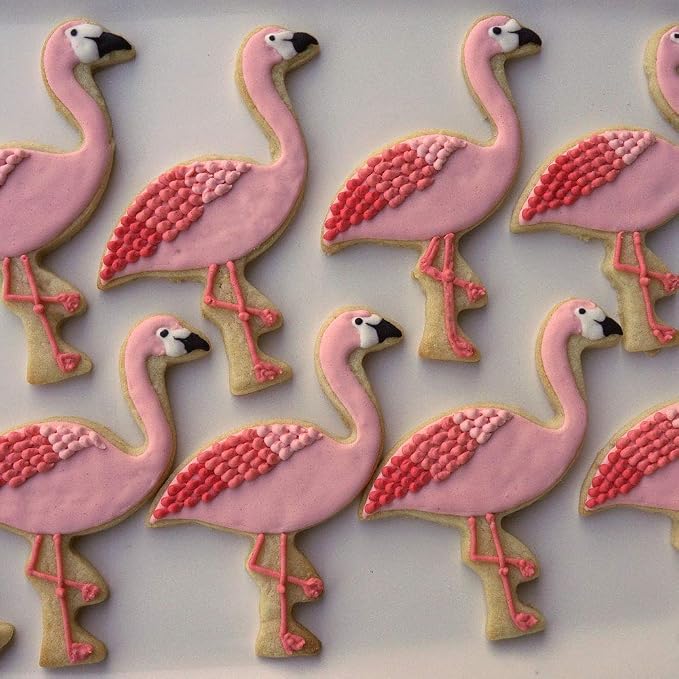 Ann Clark Tropical Hawaiian Cookie Cutters 3-Pc. Set Made in USA, Flamingo, Palm Tree, Pineapple