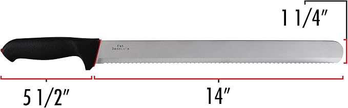 Fat Daddio's CK-14 Bread & Cake Knife, 14 Inch