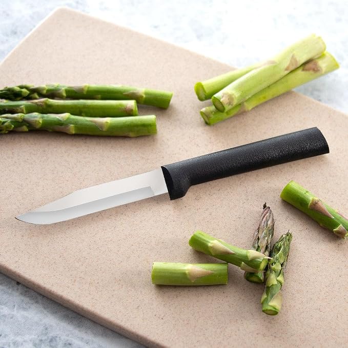 Rada Cutlery Paring Knives Galore ProPack (DG201), 3-Piece Knife Set, Stainless Steel Blades, Black Handle