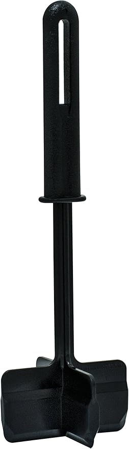 HIC Kitchen ChopStir Original Hamburger Ground Meat Vegetable Frozen Concentrate Egg Chopper, Heat-Resistant Nylon, Black