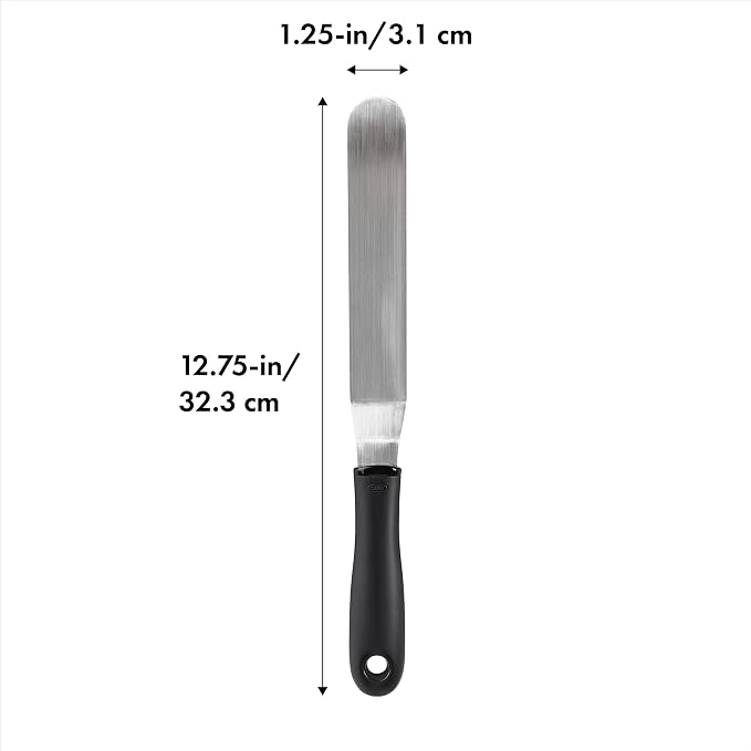 OXO Good Grips Stainless Steel Fish Turner and OXO Good Grips Bent Icing Spatula Bundle