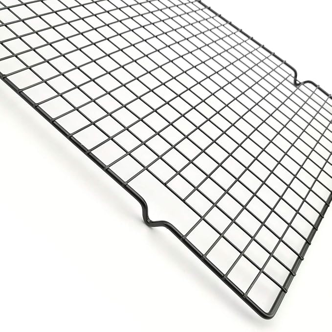 Baking Rack Cooling Rack,Size 16"x 10" Cool Cookies Cakes Breads Heavy Duty Commercial Quality Wire Rack (4 pack)
