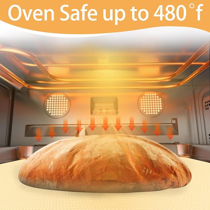 Silicone Baking Mat Roll, 12 IN x 6 FT, Non-Stick, Reusable, Heat-Resistant Baking Sheet for Oven, Air Fryer, Pastry, Dough, Bread, Non-Slip Kitchen Counter Mat