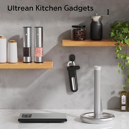 Ultrean Smart Food Kitchen Scale with Nutritional Calculator, APP for Calorie & Macro Tracking, AI Powered, Goal Progress, Digital Calorie Scale for Weight Loss, Stainless Steel, 22lb