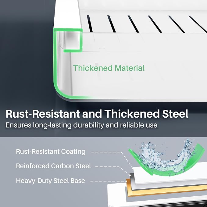 Pull out Cabinet Organizer, Expandable(12"-20") Heavy Duty Slide out Drawers Fixed with Adhesive Nano Film for Pots, Roll out Shelf Storage for Kitchen Base Cabinet, Pantry, Bathroom Cupboard